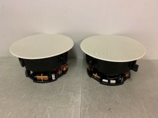 Pair Sonance Vp88r 8 " 3 Way Carbon Fiber Ceiling Speakers Rare (she6e)