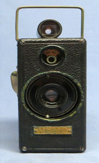 Very Rare Vintage Agfa Ansco Memo 1/2 Frame Viewfinder Camera - w/Original Case 2