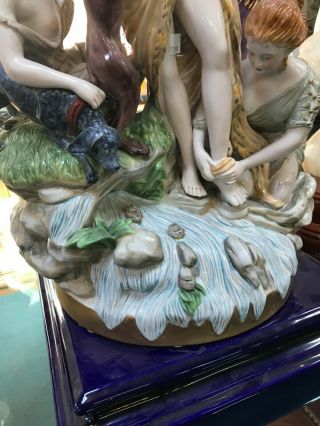 German Porcelain Statue | 4 Women with Dogs 3