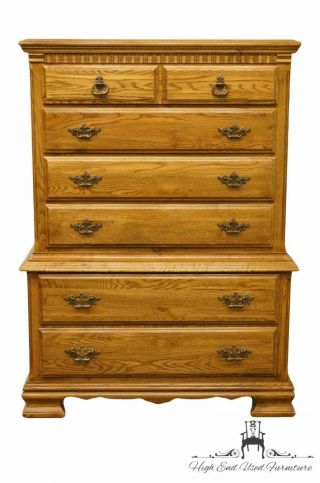 Kincaid Furniture Solid Oak Country French 40 " Chest On Chest 27 - 115