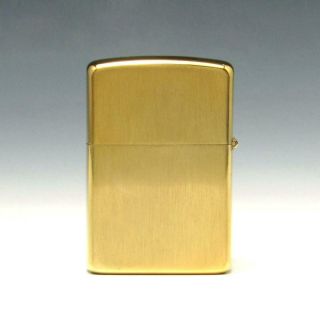 MIB Vintage 10K Gold Filled Brush Zippo Lighter w/ Solid 10K Gold Wickes Emblem 4