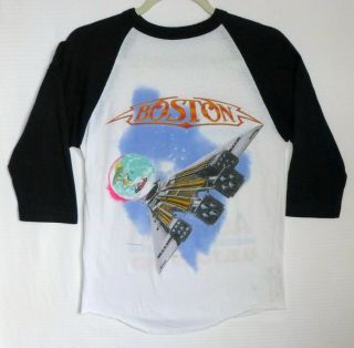 Vintage 1987 Boston Usa Tour Concert T - Shirt - Size M