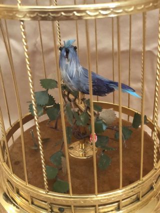 Vintage Japanese Musical Bird Cage