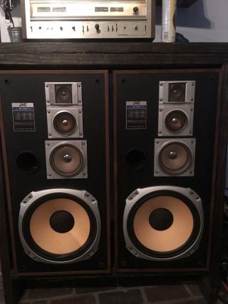 Vintage JVC (“Victor Company of Japan”) SK - S66 4 - Way Floor Speakers 5