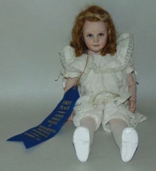 RARE & EARLY Porcelain Doll JANE BRADBURY Gwen OOAK Blue Ribbon Winner 2