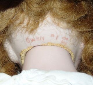 RARE & EARLY Porcelain Doll JANE BRADBURY Gwen OOAK Blue Ribbon Winner 6