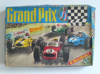 Vintage Slot Race Car Set Ggf Grand Prix Electric Mib 1960 