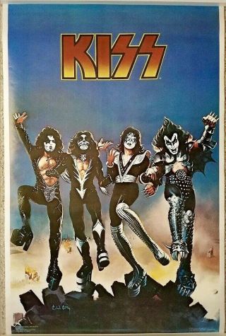 Kiss Vintage 1976 Destroyer Poster Aucoin Rolled 163