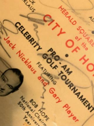 Jack Nicklaus/Gary Player/Jackie Robinson Autographed Pro - Am Ticket - Rare piece 4