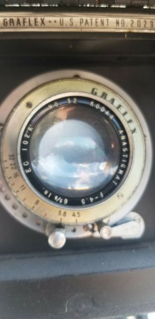 Vintage Graflex D Camera with Kodak Anistigmat 6 5/8 f4.  5 Lens 6