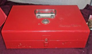 Vintage Snap - On Kra - 65c Sliding Drawer Tool Box Cash Coin Usa No Key