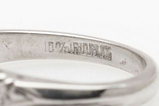 Antique 1940s 2 Row.  33ct VS G Diamond Platinum Wedding Band Ring 4