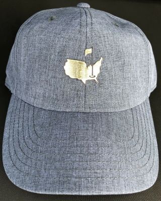 2019 Rare Masters Vintage Gold Logo 1934 Cap Hat American Needle Blue Angc