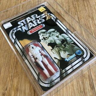 1977 Star Wars Stormtrooper 12 Back Vintage Figure Moc Mip Kenner Toy