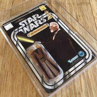 1977 Star Wars Ben Obi - Wan Kenobi 12 Back Vintage Figure Moc Mip Kenner