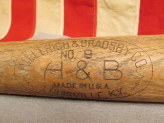 Vintage Hillerich & Bradsby Wood Leader Baseball Bat Jackie Robinson Model 34 "