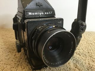 Vintage Mamiya RB67 Pro S,  127mm F3.  8,  Film Back 5