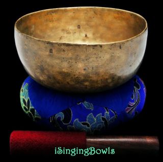Antique Tibetan Singing Bowl: Thado 7 3/4 ",  Ca.  17th Century,  E3 & G 5.  W/ Video