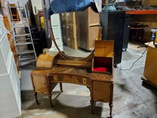 Antique Mirror Dressing Table Vanity Table Makeup Desk 2