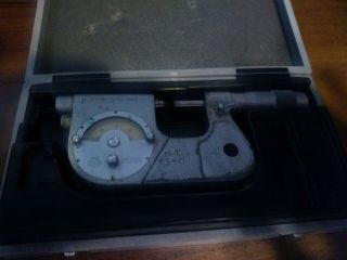 Vintage Etalon Dial Gage Micrometer.  0001 