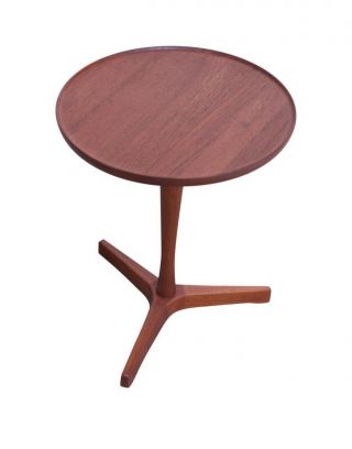 Hans Andersen Artex Vtg Mid Century Danish Modern Tripod Teak Wood Side Table