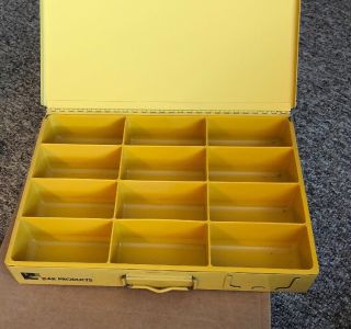 2 Vintage Kar Products Inc Metal Case Storage Bin 3” X 12” X 18” 6