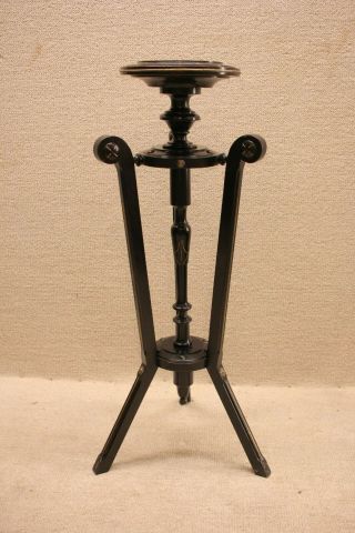 19th Century Victorian Ebony Pedestal/candle Stand