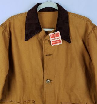 Vintage Western Field Montgomery Ward Canvas Hunting Coat Jacket old Stock 7