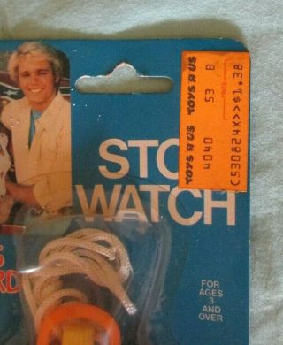 Dukes of Hazzard Stop Watch Plastic Wind Dial RARE - NOS Warner Bros.  1981 TM 3