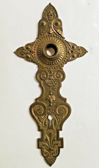 Unusual Antique 1868 EAGLE and SHIELD Bronze Door Knobs,  Illinois State Capitol 7