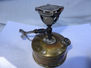 Vintage Primus no 71 petrol hiking / camping stove with wind shield & cook pots 5
