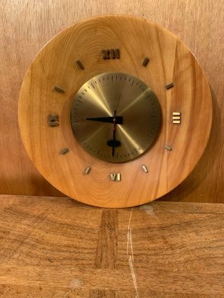 Howard Miller George Nelson Wall Clock Vintage Mid Century Modern Designer.  Wood