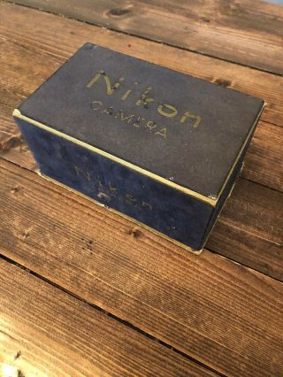 Vintage Nikon 35mm Rangefinder Film Camera With Box & Lens 3