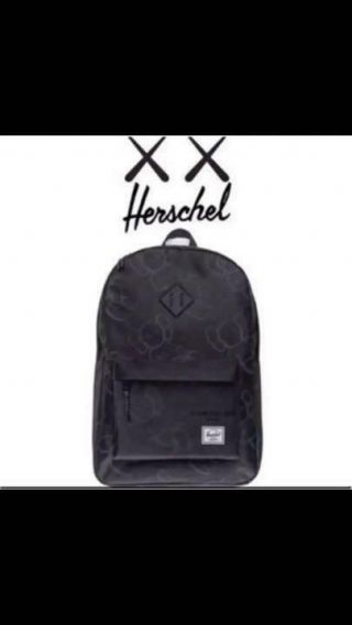 Kaws Holiday Japan Herschel Backpack Black Venue Limited Fuji Not Rare