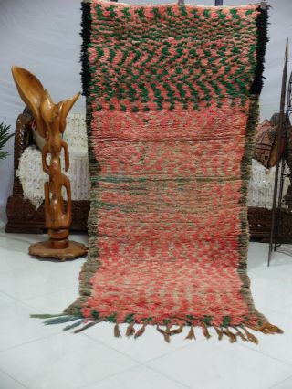 Vintage Authentic Woolen Azilal Rug Berber Handmade/moroccan Teppich 7 