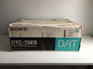 Hold 4 Rafael Sony DTC - 75ES DAT Recorder Machine Vtg ' 91 Orig Box No Remote 10