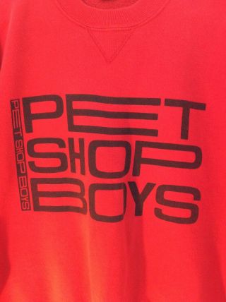Pet Shop Boys Please ULTRA RARE vintage promo sweatshirt ' 86 Size L EUC 2