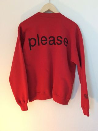 Pet Shop Boys Please ULTRA RARE vintage promo sweatshirt ' 86 Size L EUC 3