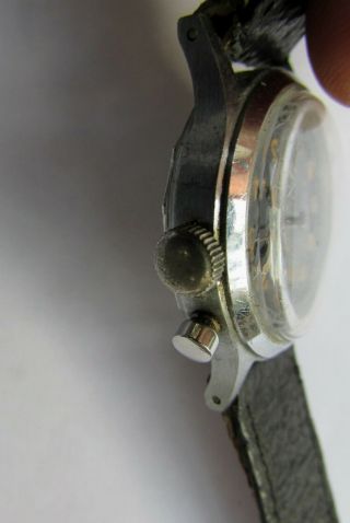 Vintage Rare Eloga Watch Monopusher Telemeter WWII Reset Run. 3