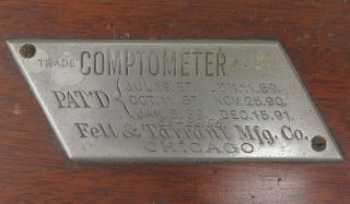 Wood Cased Comptometer,  Serial 5668 11