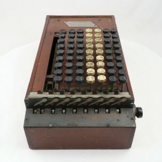 Wood Cased Comptometer,  Serial 5668 2