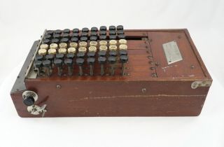 Wood Cased Comptometer,  Serial 5668 3