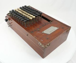 Wood Cased Comptometer,  Serial 5668 4