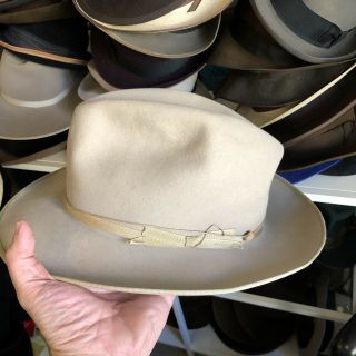 Vintage 1940s Stetson Open Road Fedora 7 1/4 Long Oval