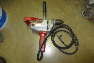 Vintage Milwaukee 1600 1/2 " Heavy Duty Drill 600 Rpm 6.  0amps