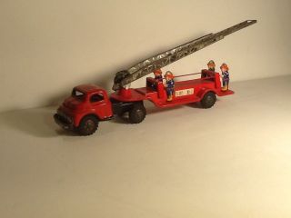 Vintage Fire Truck Japan Tin Friction Fire Truck 1950s Over 50 Years Old