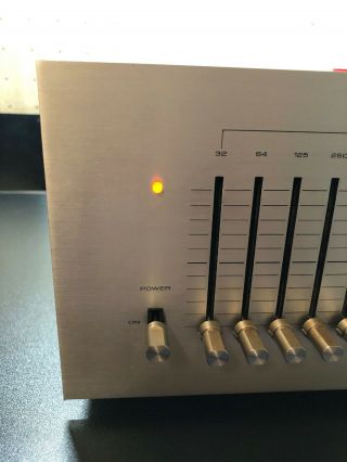 Vintage Pioneer SG - 9500 Stereo Graphic Equalizer Silver Face EQ 2