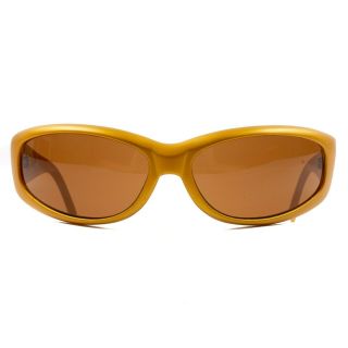 Arnette Vintage Catfish Sunglasses Rare Gold Color Brown Lens Signature Shades 2