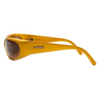 Arnette Vintage Catfish Sunglasses Rare Gold Color Brown Lens Signature Shades 4