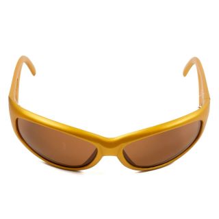 Arnette Vintage Catfish Sunglasses Rare Gold Color Brown Lens Signature Shades 5
